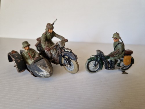 Jouet ancien side car moto - jouet, +